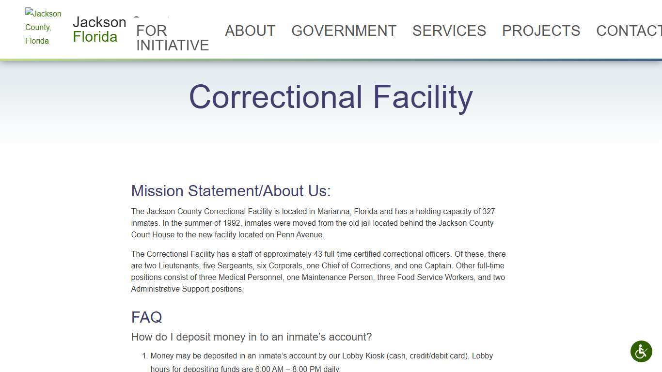 Correctional Facility - Jackson County, Florida